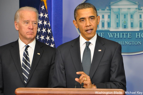 Joe Biden, Barack Obama, Obama/Biden administration, White House, Democratic Party, gay news, Washington Blade