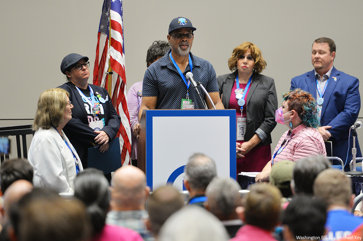 LGBTQ leaders, DNC chair address LGBTQ Caucus meeting at Democratic